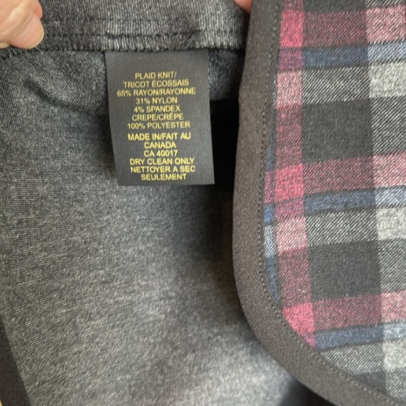 New Periphery Plaid Open Front Jacket - Picture 3 of 4